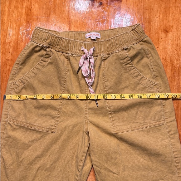 Knox Rose Women’s Mustard Yellow High Waisted Pull-On Utility Pants Size Small - Picture 7 of 8